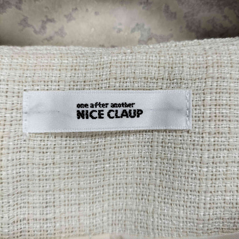 ナイスクラップ NICE CLAUP ツイード ショート ジャケット レディース F