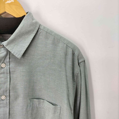 アーバンリサーチサニーレーベル URBAN RESEARCH Sonny Label 吸水速乾リネン混ロングスリーブシャツ メンズ JPN:XL