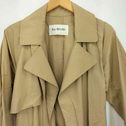 レイビームス Ray BEAMS ビッグシルエット ラップトレンチコート レディース