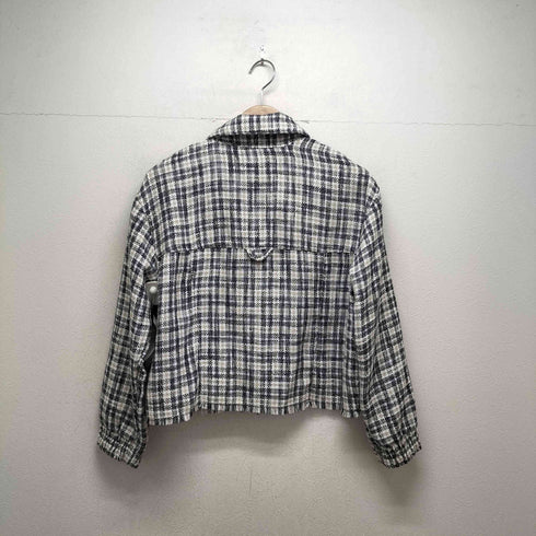 ザラ ZARA ツイードチェックジャケット レディース  S