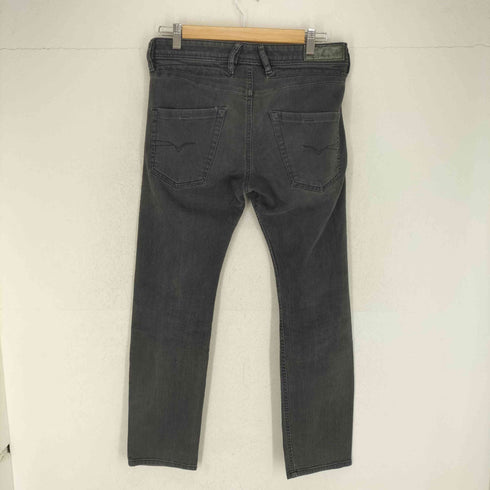 ディーゼル DIESEL BELTHER ストレッチスキニーウォッシュドブラックデニムパンツ メンズ W30L30