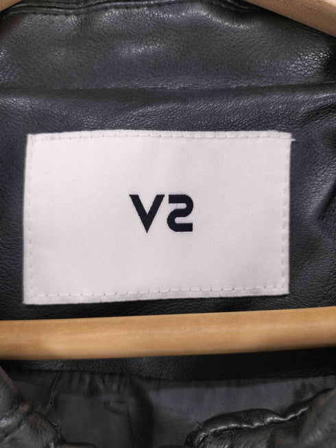 V2 フェイクレザージップジャケット cool メンズ M