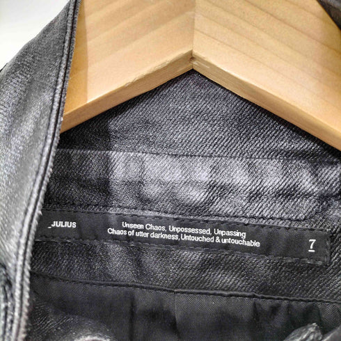 ユリウス JULIUS 24AW Thorn Jacket コーテッドデニムジャケット メンズ JPN:3