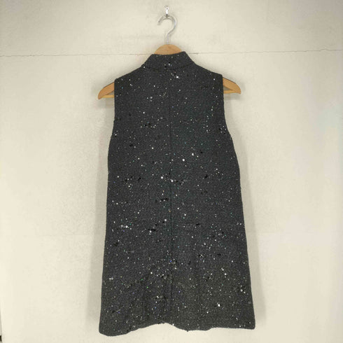 ザラ ZARA ラメスパンコールノースリーブワンピース レディース M