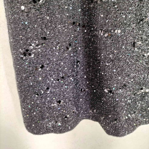 ザラ ZARA ラメスパンコールノースリーブワンピース レディース M