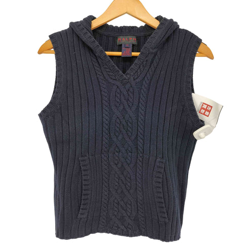 ラルフローレン RALPH LAUREN フーデッドニットベスト レディース import:M