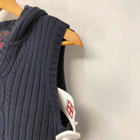 ラルフローレン RALPH LAUREN フーデッドニットベスト レディース import:M