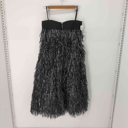 メゾンスペシャル MAISON SPECIAL 23ss フリンジチュールキャミワンピース レディース FREE