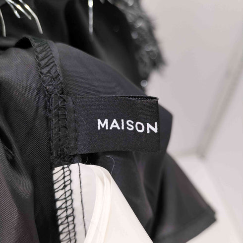 メゾンスペシャル MAISON SPECIAL 23ss フリンジチュールキャミワンピース レディース FREE