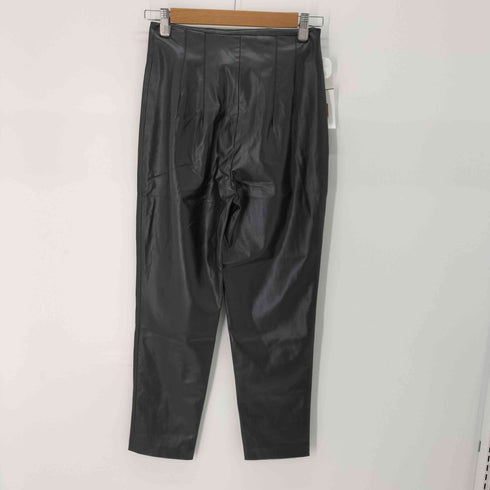 ザラ ZARA ハイウエストフェイスレザーパンツ レディース JPN:S