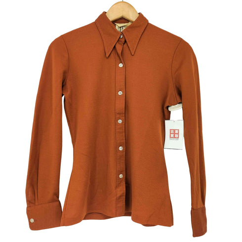 エステル混ボタンシャツ メンズ US:40