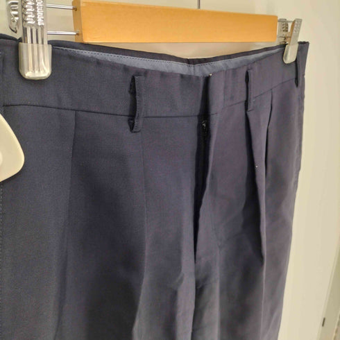 バーバリーズ BURBERRYS 90S 2タック テーパード ウール ワイド スラックス メンズ