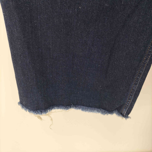 ザラ ZARA パッチポケットマリンストレートワイドデニムパンツ レディース 36