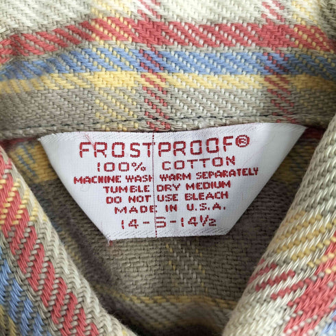 フロストプルーフ FROSTPROOF ネルシャツ メンズ 14 1/2