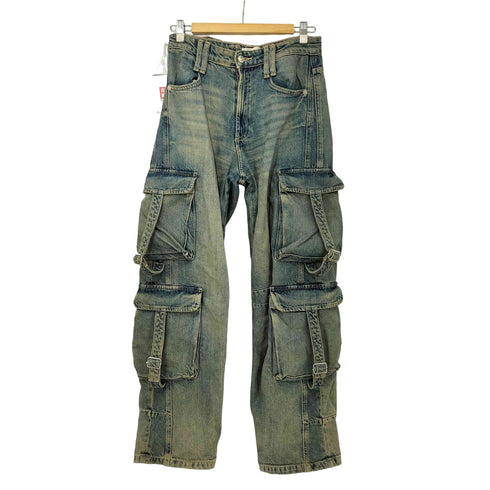 ザラ ZARA MID-RISE TRF CARGO JEANS デニム カーゴパンツ メンズ US:34-35