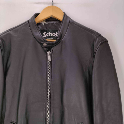 ショット Schott 17AW LEATHER RIDERS JACKET シープスキン シングルライダースジャケット メンズ US:38