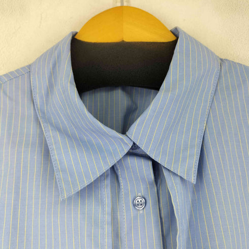 ケイビーエフ KBF レイヤードデザイン ストライプ シャツ レディース