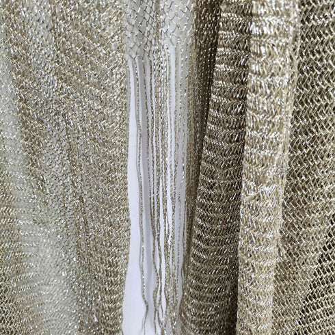 ジョルジオアルマーニ Giorgio Armani 大判 ラメゴールド ストール レディース