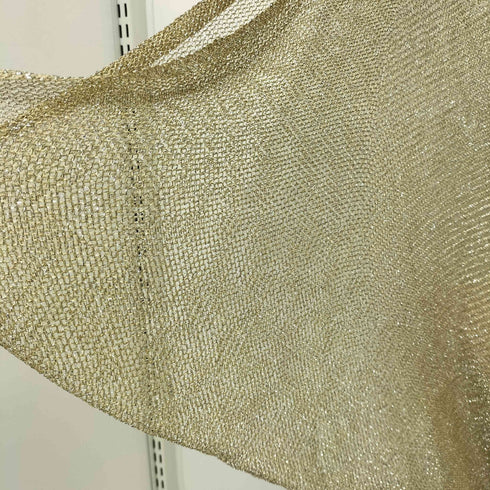 ジョルジオアルマーニ Giorgio Armani 大判 ラメゴールド ストール レディース