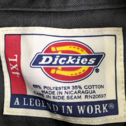 ディッキーズ Dickies ワッペン S/S ワークシャツ メンズ 4XL