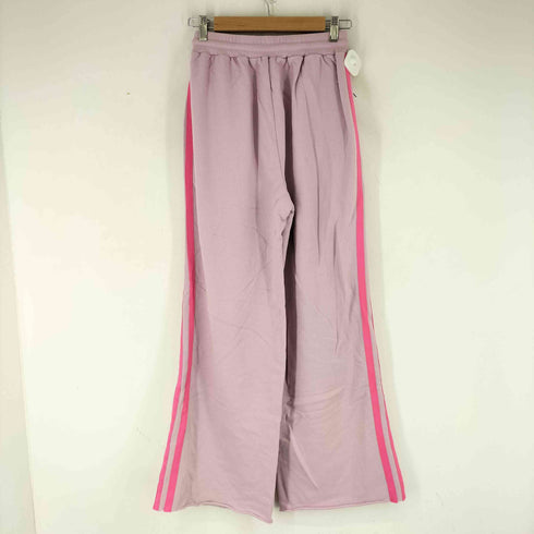 ダメージ加工 ワイドスウェットパンツ レディース FREE