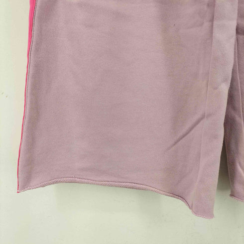 ダメージ加工 ワイドスウェットパンツ レディース FREE