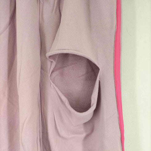 ダメージ加工 ワイドスウェットパンツ レディース FREE