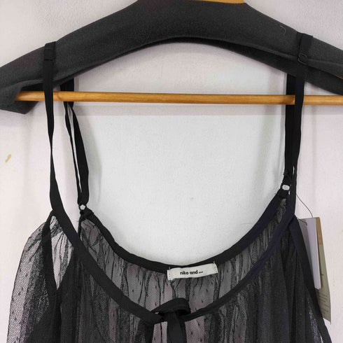 ニコアンド niko and... ドットチュールカバーキャミソール レディース FREE