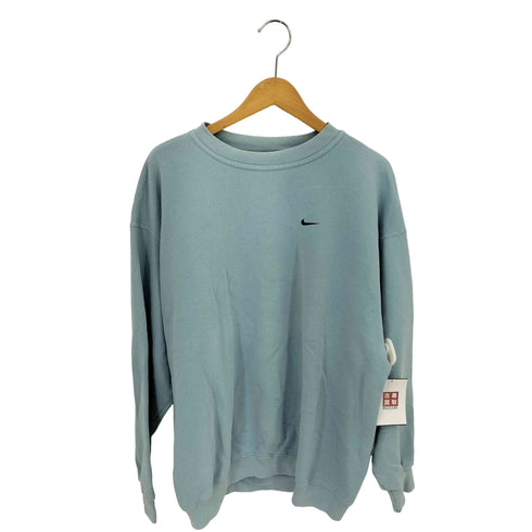 ナイキ NIKE 00s ワンポイントスウッシュ刺繍 クルーネックスウェット メンズ import:L
