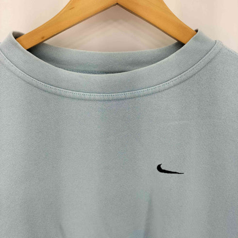 ナイキ NIKE 00s ワンポイントスウッシュ刺繍 クルーネックスウェット メンズ import:L