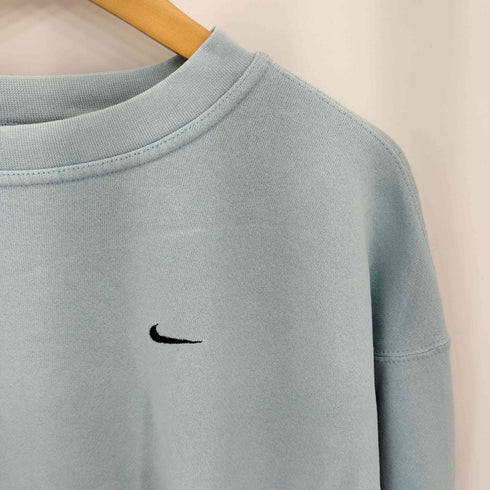 ナイキ NIKE 00s ワンポイントスウッシュ刺繍 クルーネックスウェット メンズ import:L