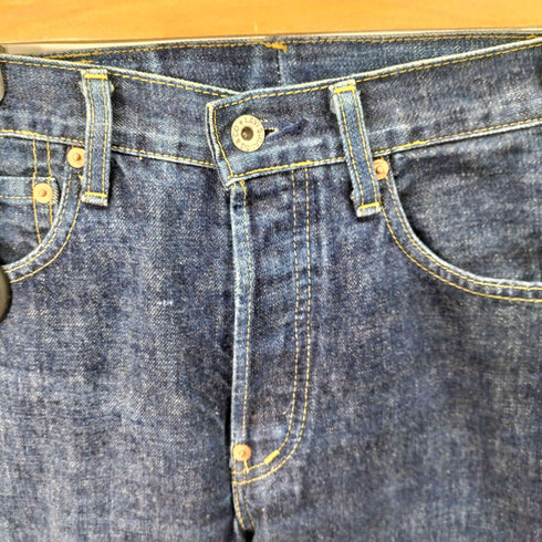 リーバイス Levis 140周年記念 702XX 赤耳 フライトボタン 濃紺ストレートパンツ メンズ W28 L36