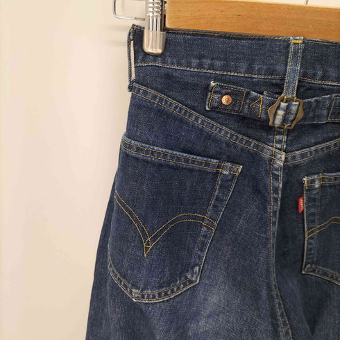 リーバイス Levis 140周年記念 702XX 赤耳 フライトボタン 濃紺ストレートパンツ メンズ W28 L36