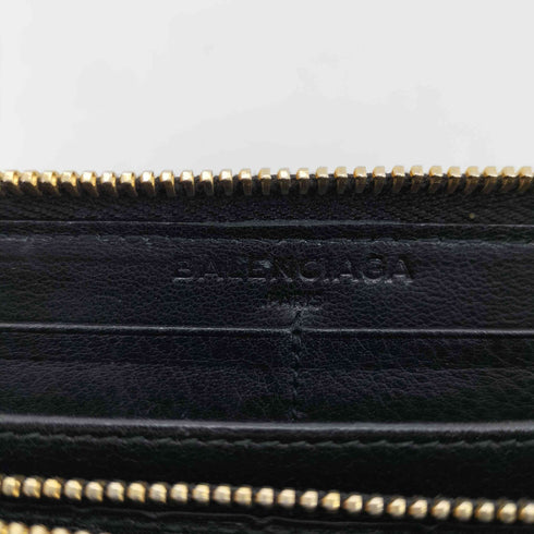 バレンシアガ BALENCIAGA ラウンドファスナー レザー長財布 レディース