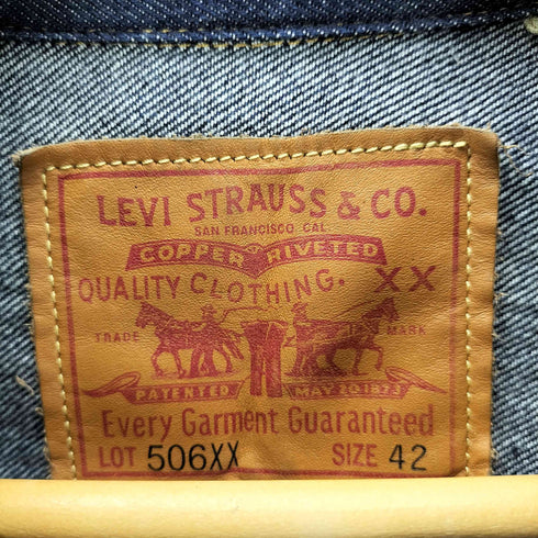 リーバイスヴィンテージクロージング Levis Vintage Clothing 70506 506×× 1936 Organic Rigid 日本製 1st復刻 デニム トラッカージャケット メンズ 42