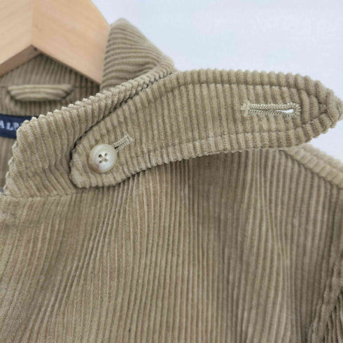 ラルフローレン RALPH LAUREN 90S レザーエルボーパッチ コーデュロイ テーラードジャケット レディース JPN:9号