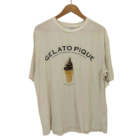 ジェラートピケオム Gelato Pique Homme ソフトクリームモチーフ Tシャツ メンズ import:L