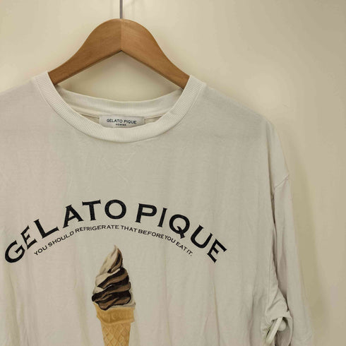 ジェラートピケオム Gelato Pique Homme ソフトクリームモチーフ Tシャツ メンズ import:L