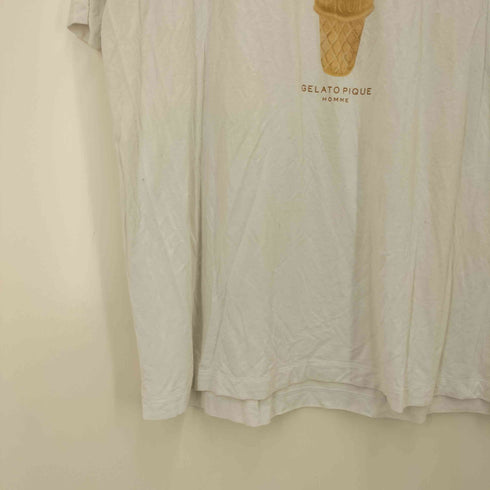 ジェラートピケオム Gelato Pique Homme ソフトクリームモチーフ Tシャツ メンズ import:L