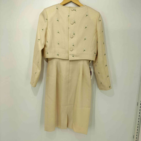 エムズグレイシー Ms GRACY L/S 花刺繍デザイン ワンピース レディース JPN:9号