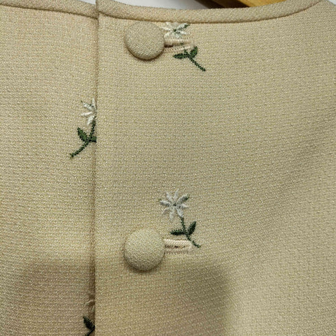 エムズグレイシー Ms GRACY L/S 花刺繍デザイン ワンピース レディース JPN:9号