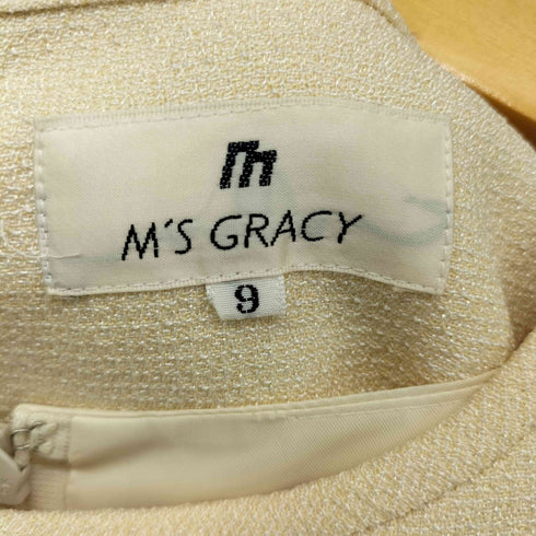 エムズグレイシー Ms GRACY L/S 花刺繍デザイン ワンピース レディース JPN:9号