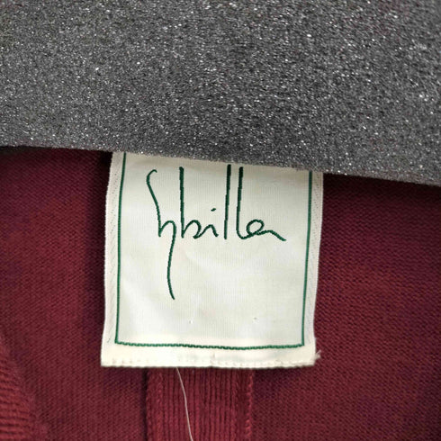 シビラ Sybilla ウールナイロン ビジューデザイン ニットコート レディース JPN:40