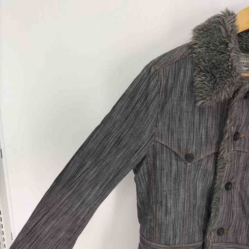 ニコルクラブフォーメン NICOLE CLUB FOR MEN 00S 総裏フェイクファー ミドル丈 デニム ジャケット Y2K V系 メンズ