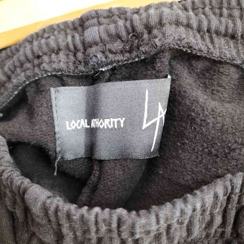 ローカルオーソリティ Local Authority USA製 ワールドツアー グラフィック ロゴプリント スウェットパンツ メンズ M