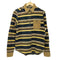 FLASH REPORT L/S リバーシブルネルシャツ チェック×ボーダー レディース JPN:M