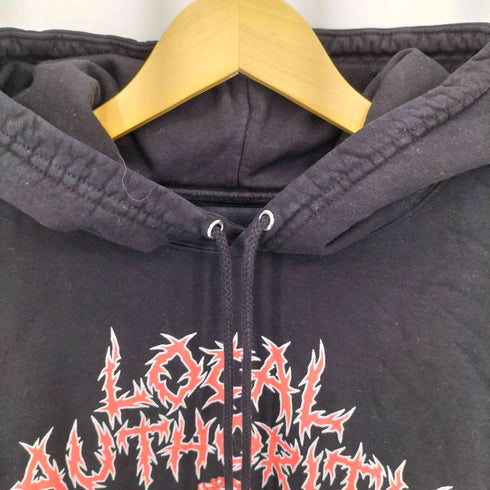 ローカルオーソリティ Local Authority USA製 ワールドツアー グラフィック ロゴプリント スウェット プルオーバーパーカー メンズ import:M