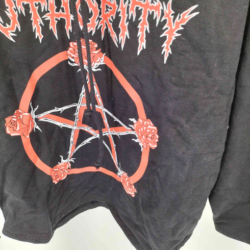 ローカルオーソリティ Local Authority USA製 ワールドツアー グラフィック ロゴプリント スウェット プルオーバーパーカー メンズ import:M