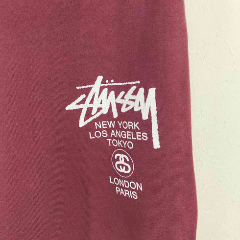 ステューシー Stussy ワールドツアー ロゴプリントスウェットパンツ メンズ L