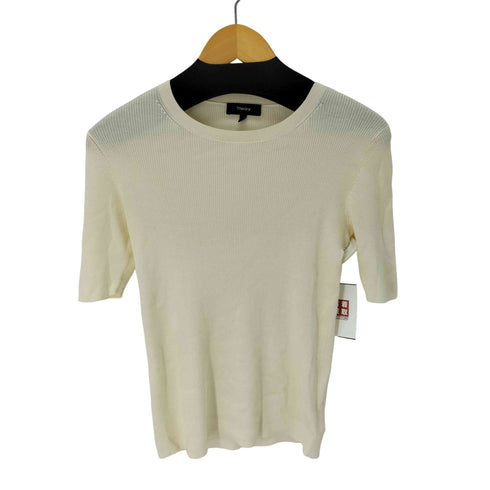 セオリー theory SUPER PIUMA CREW NECK RIB KNIT レディース JPN:S